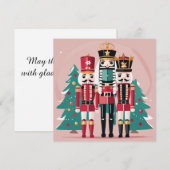 Kerstkaart met Notenkraker plat (Voorkant / Achterkant)