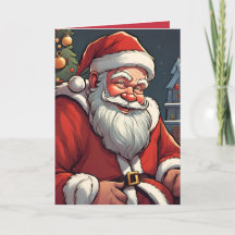Kerstkaart met opgevouwen retro concept kunst van 