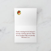 Kerstkaart met opgevouwen Victoriaanse Kerstman Kaart (Binnen)