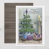 Kerstkaart met Oude Kerstboom (Voorkant / Achterkant)