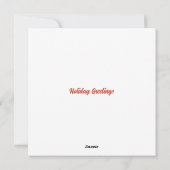 Kerstkaart met oude Sint (Achterkant)