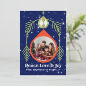 Kerstkaart met Oude-Wereld-charme (Staand voorkant)