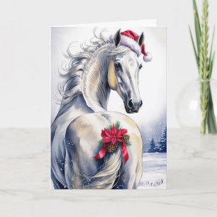 Kerstkaart met paard Feestdagen Kaart
