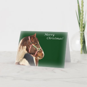 kerstKaart met paard Feestdagen Kaart