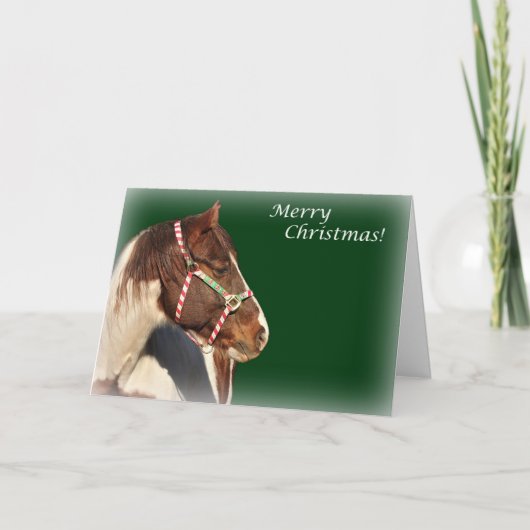 kerstKaart met paard Feestdagen Kaart (Voorkant)