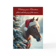 Kerstkaart met paard