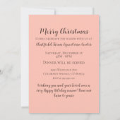 Kerstkaart met paard kaart (Achterkant)