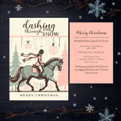 Kerstkaart met paard kaart