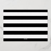 Kerstkaart met penseel lettertype folie uitnodiging (Achterkant)