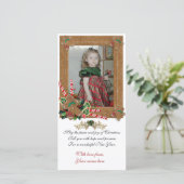 Kerstkaart met peperkoek (Staand voorkant)