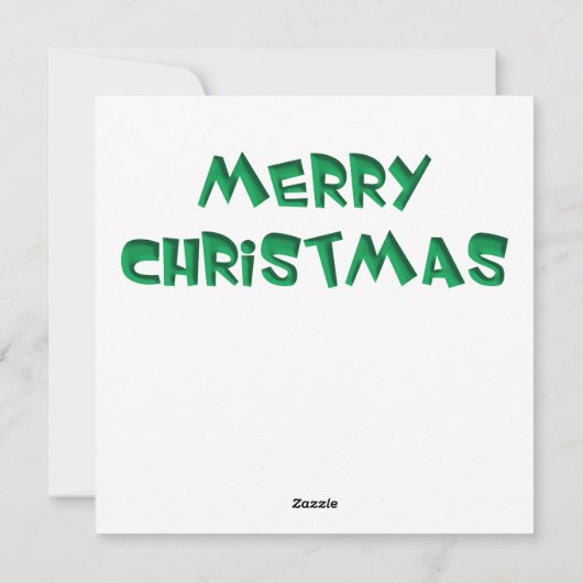 Kerstkaart met peperkoekhuis (Achterkant)