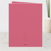 Kerstkaart met peperkoekmannetjes kaart (Achterkant)