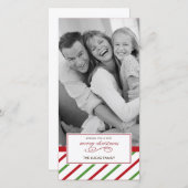 Kerstkaart met pepermunt (Voorkant / Achterkant)