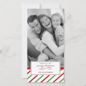 Kerstkaart met pepermunt (Voorkant)