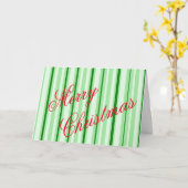 Kerstkaart met pepermunt kaart (Gele Bloem)