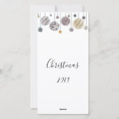 kerstkaart met persoonlijke waterverf (Achterkant)