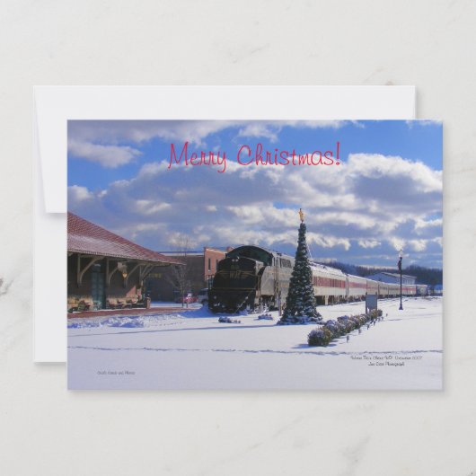 Kerstkaart Met Plat Design (Voorkant)