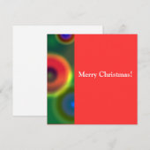 Kerstkaart met plat ontwerp (Voorkant / Achterkant)