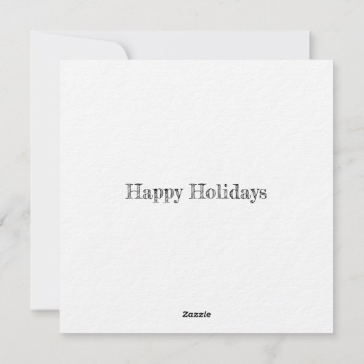 Kerstkaart met plat ontwerp (Achterkant)