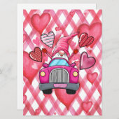 Kerstkaart met plat ontwerp (Voorkant / Achterkant)