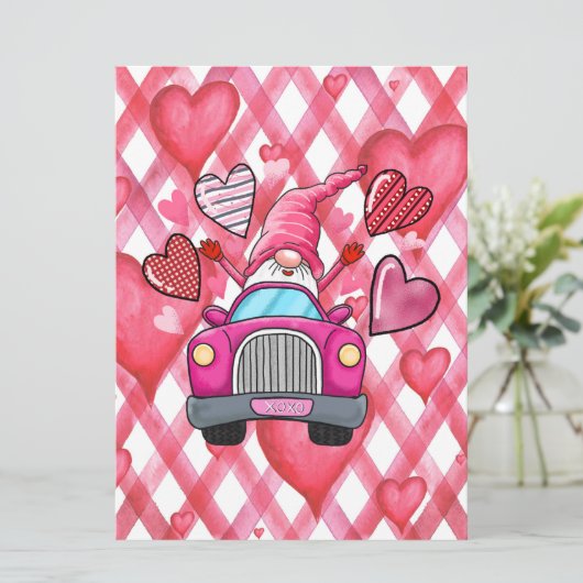 Kerstkaart met plat ontwerp (Staand voorkant)