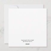 Kerstkaart met plat ontwerp (Achterkant)