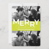 Kerstkaart met platte afbeelding (Voorkant)