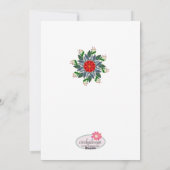 Kerstkaart met platte afbeelding (Achterkant)