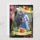 Kerstkaart met platte afbeelding (Voorkant)