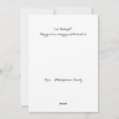 Kerstkaart met platte afbeelding (Achterkant)