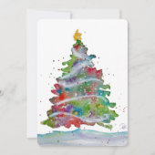 Kerstkaart met platte afdruk (Voorkant)