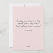 Kerstkaart met platte afdruk (Achterkant)