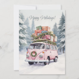 Kerstkaart met platte afdruk