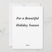 Kerstkaart met platte eekhoorn op groen (Achterkant)