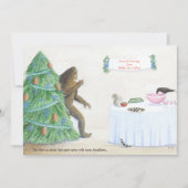 Kerstkaart met platte figuren (Voorkant)