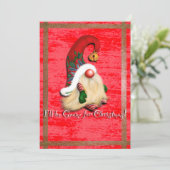 Kerstkaart met platte vorm (Staand voorkant)