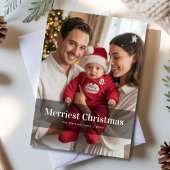 Kerstkaart met platte vormgeving