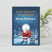 Kerstkaart met platte vormgeving (Staand voorkant)