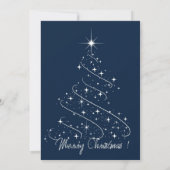 Kerstkaart met platte vormgeving (Achterkant)