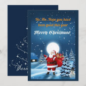 Kerstkaart met platte vormgeving (Voorkant / Achterkant)