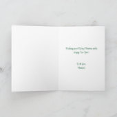 Kerstkaart met Poinsettia Bloemstuk Feestdagen Kaart (Binnen)