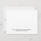 Kerstkaart met Poinsettia Modern (Achterkant)