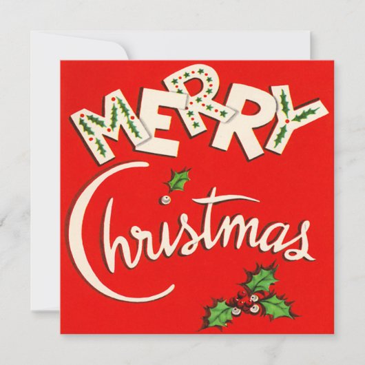  kerstkaart met prettige kerstdagen (Voorkant)