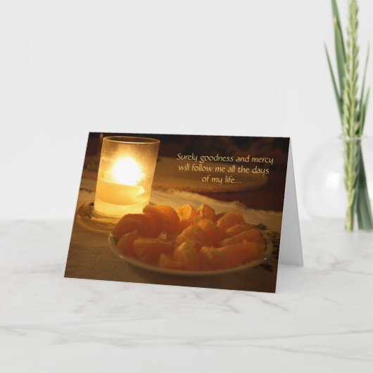 Kerstkaart met Psalm 23 Feestdagen Kaart (Voorkant)