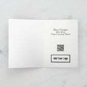 Kerstkaart met QR-code en geboortescenario Feestdagen Kaart (Binnen)