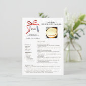 Kerstkaart met recept voor Finse ovenpannenkoek al (Staand voorkant)