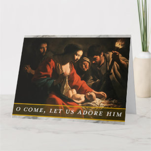 Kerstkaart met religieus thema kaart