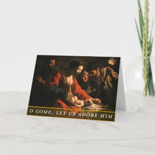 Kerstkaart met religieus thema kaart