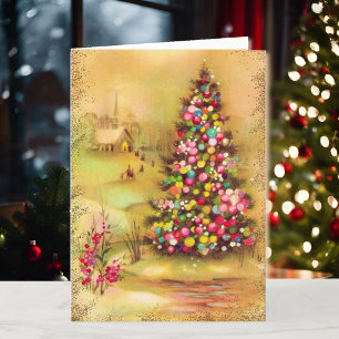 Kerstkaart met religieus thema, Uw handtekening me Feestdagen Kaart