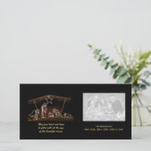 Kerstkaart met religieuze geboorte (Staand voorkant)